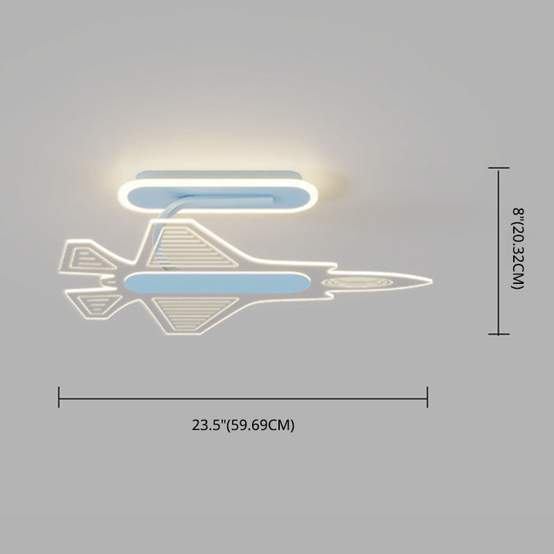 Éclairage de plafond à LED acrylique Carton de plafond LED Semi Flush Light, Room Child