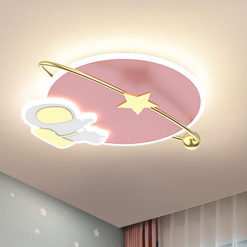 Creative Cartoon Surface Mounted Ceiling Light Kids Acrylic LED Flush Light for Bedroom