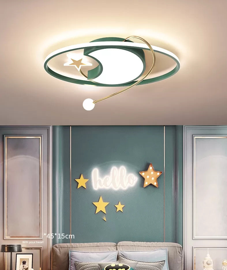 Creative Cartoon Surface Mounted Ceiling Light Kids Acrylic LED Flush Light for Bedroom