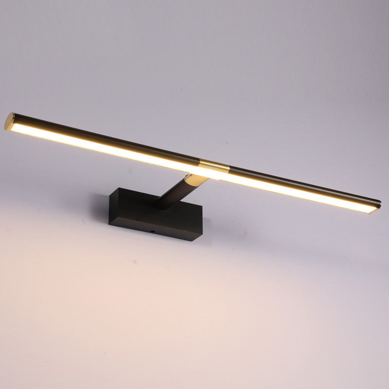 Lámpara de tocador LED lineal de estilo minimalista moderno de aleación de aluminio solo tocador de tocador