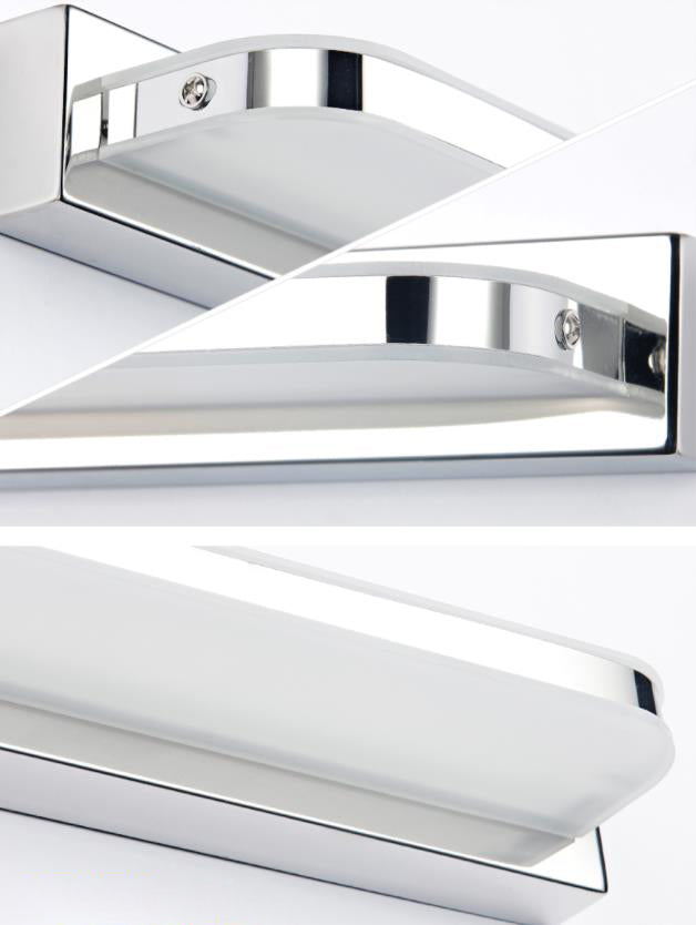 Ultra-Thin Vanity Wall Lights Modern Minimalist Style Stainless Steel Single Vanity Lamp