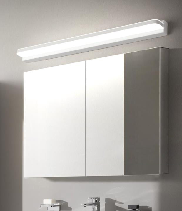 Luces de pared de tocador ultra delgado de estilo minimalista moderno lámpara de tocador de acero inoxidable