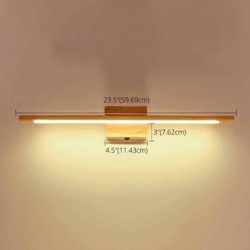 Style minimaliste moderne Light Light Light Wood Vanity Light