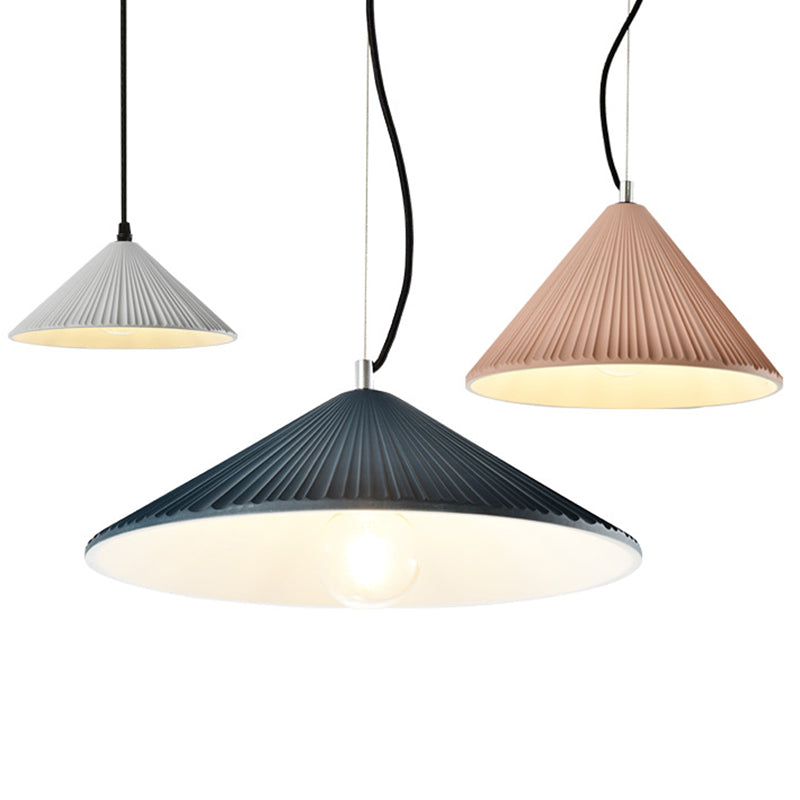 1 Light Umbrella Hanging Pendant Lights Nordic Style Resin Pendant for Restaurant