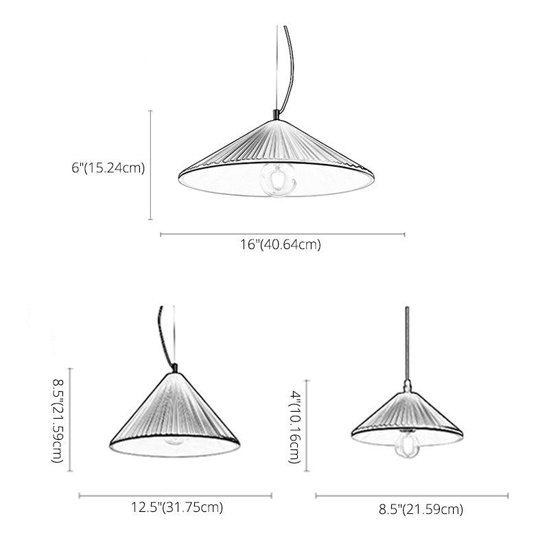 1 Light Umbrella Hanging Pendant Lights Nordic Style Resin Pendant for Restaurant