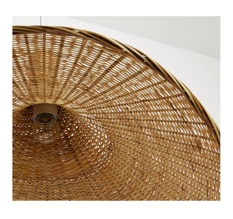 Suspension de forme de chapeau beige Lumière de style contemporain