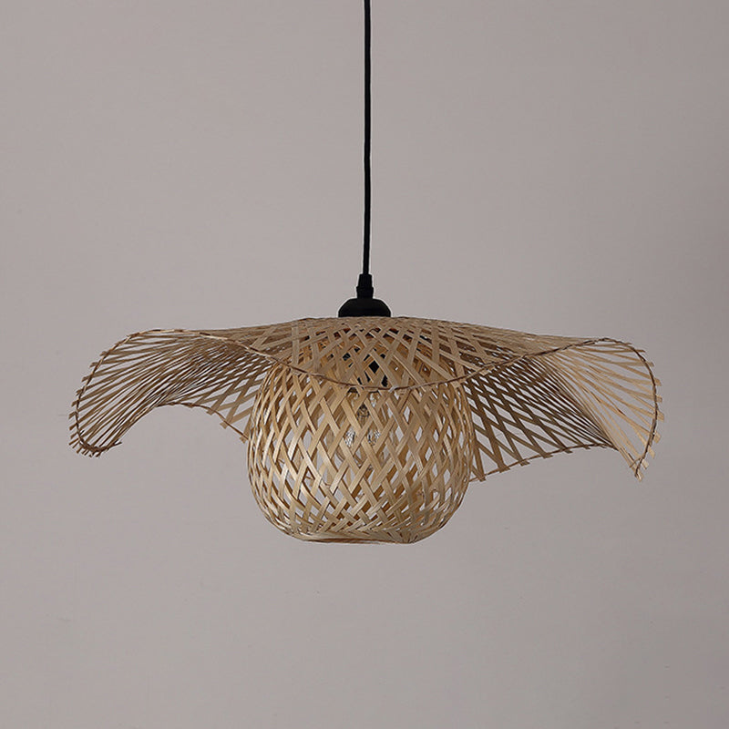 Swirl Swirl Swirl Plafond Pendant lampe Contemporain Style Bamboo Pendant Lighting Pending