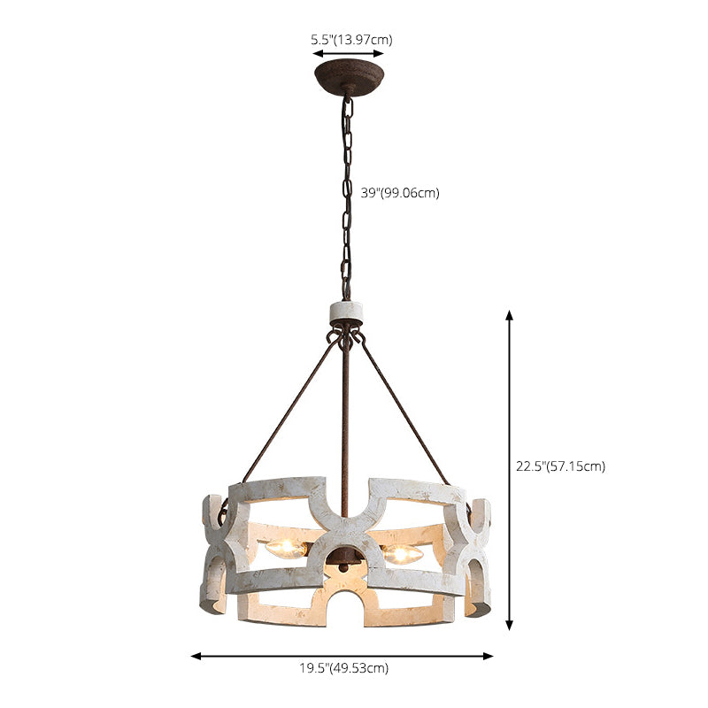 3 luci a 3 luci invecchiate sfumature vuote lampadario leggero arrugginitura in stile industriale caffetteria di illuminazione con catene sospese regolabili