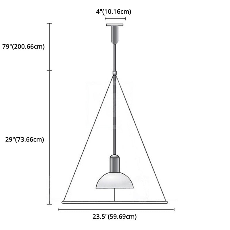 Cercle en métal suspendu pendant moderne style argent vers le bas du pendentif d'éclairage pour salle à manger