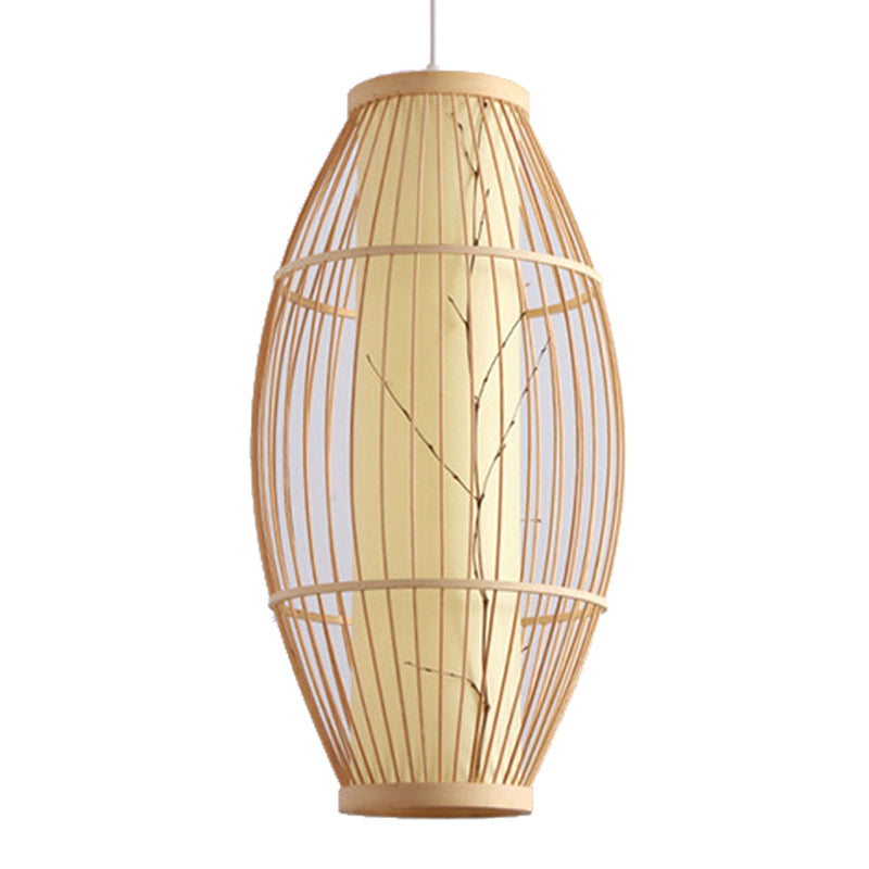 1 Light Light Light Algated Cince Chinese Bamboo Hanging Lights for Restaurant