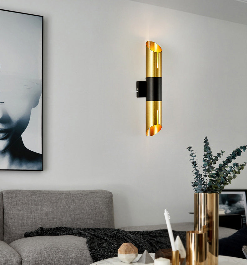 Mid-Century Modern Wall Light Metal Up and Down Lighting for Bedroom Living Room