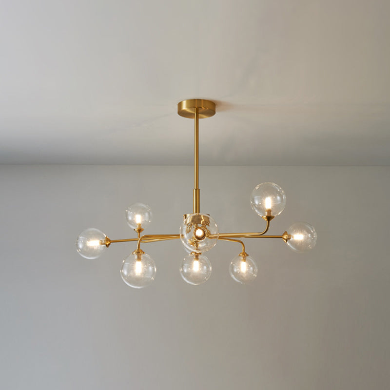 Simplicité moderne Spoutnik Pendant lustre Opal Verre Hanging Lightture pour le salon