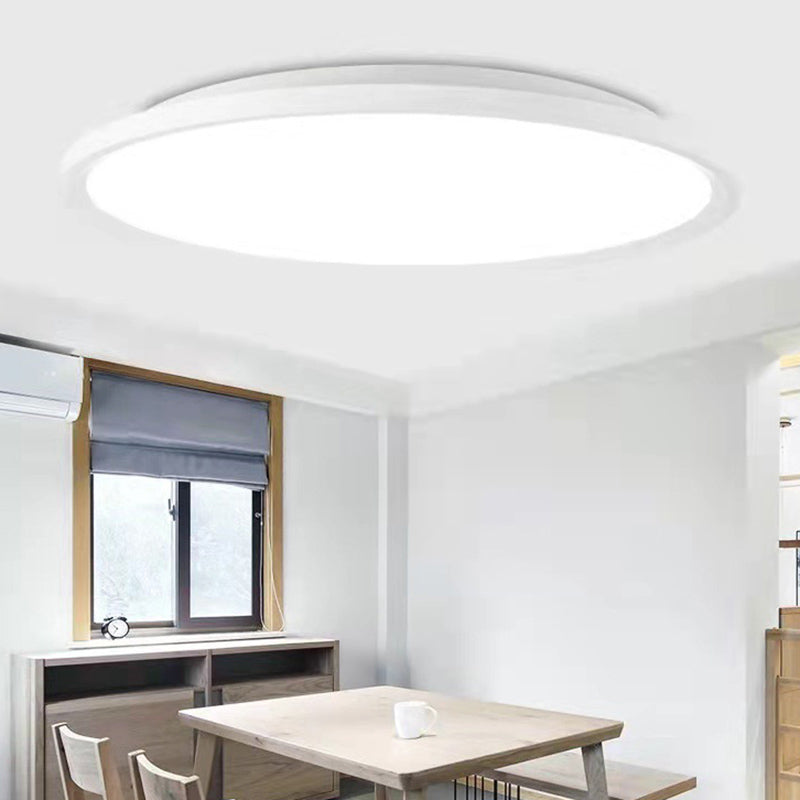 Plafoniera a LED rotonda in stile minimalista nordico, design ultra sottile, apparecchio di illuminazione da incasso per camera da letto, sala studio