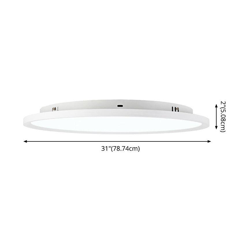 Plafonnier LED rond de Style minimaliste nordique, Design Ultra fin, luminaire encastré pour chambre à coucher, salle d'étude