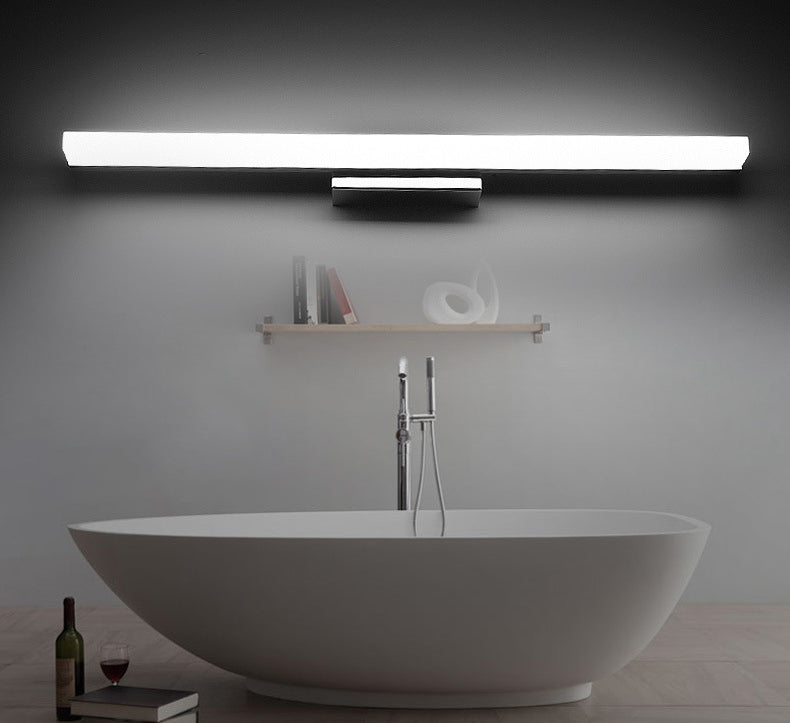 Rectángulo LED Baño Baño Mural Splique Simple Tocador de tocador impermeable para tocador para tocador