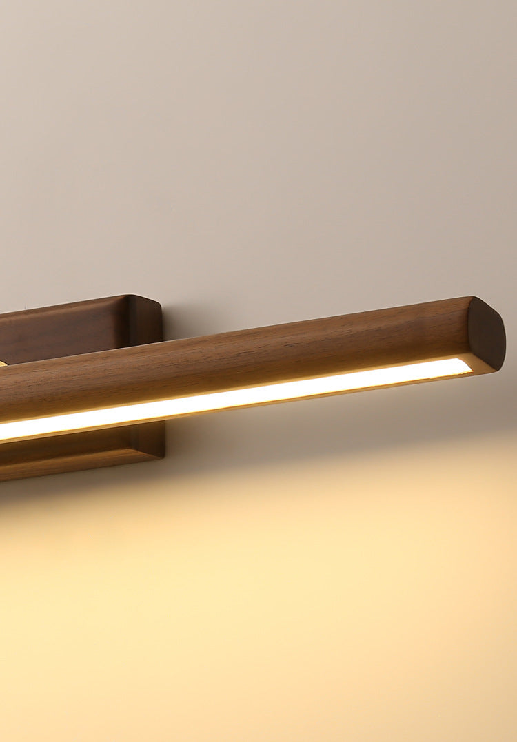 Minimalist Style Vanity Light Bar Walnut Led Vanity Mirror Lights for Dressing Table