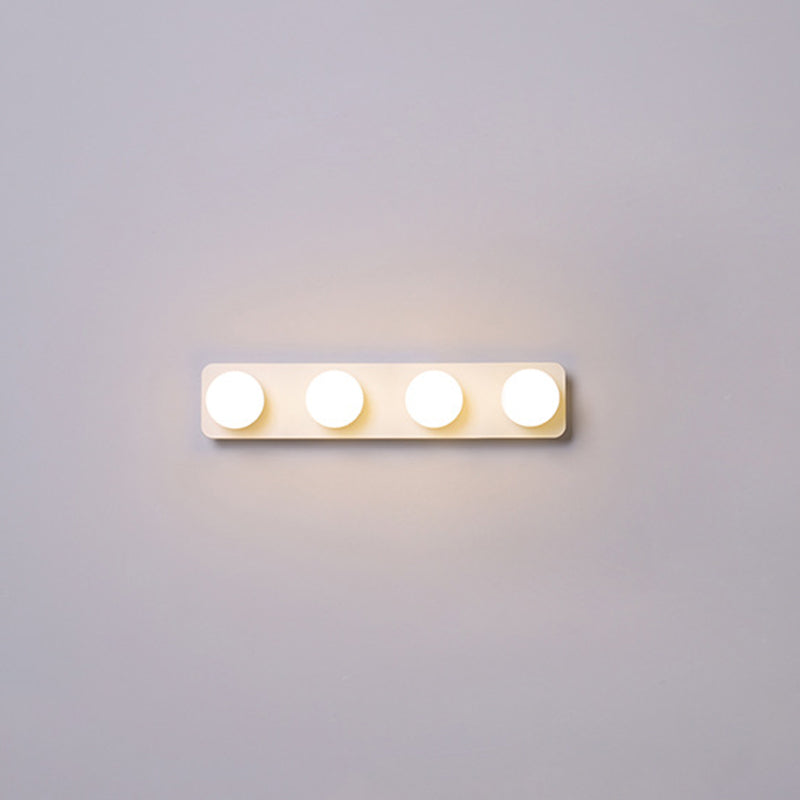 Moderno simple Mirror de tocador Bola LED LED Tono acrílico Ideas de iluminación de tocador de baño