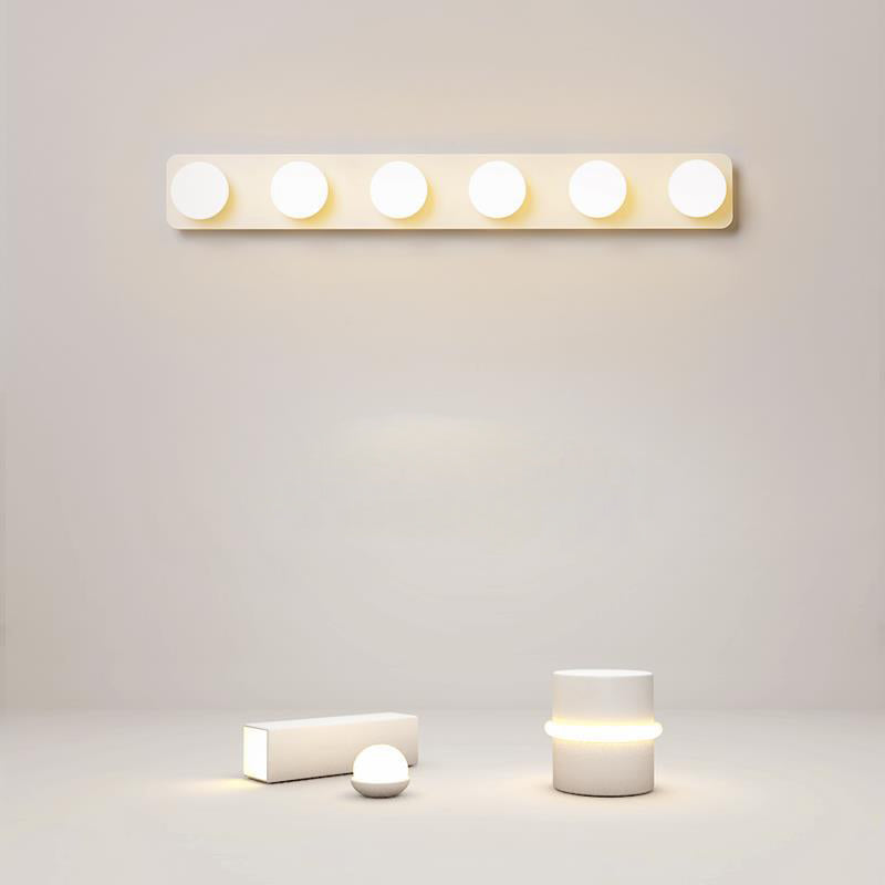 Moderno simple Mirror de tocador Bola LED LED Tono acrílico Ideas de iluminación de tocador de baño