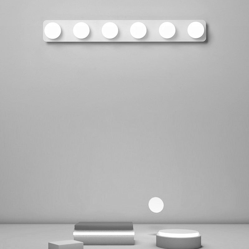 Moderno simple Mirror de tocador Bola LED LED Tono acrílico Ideas de iluminación de tocador de baño