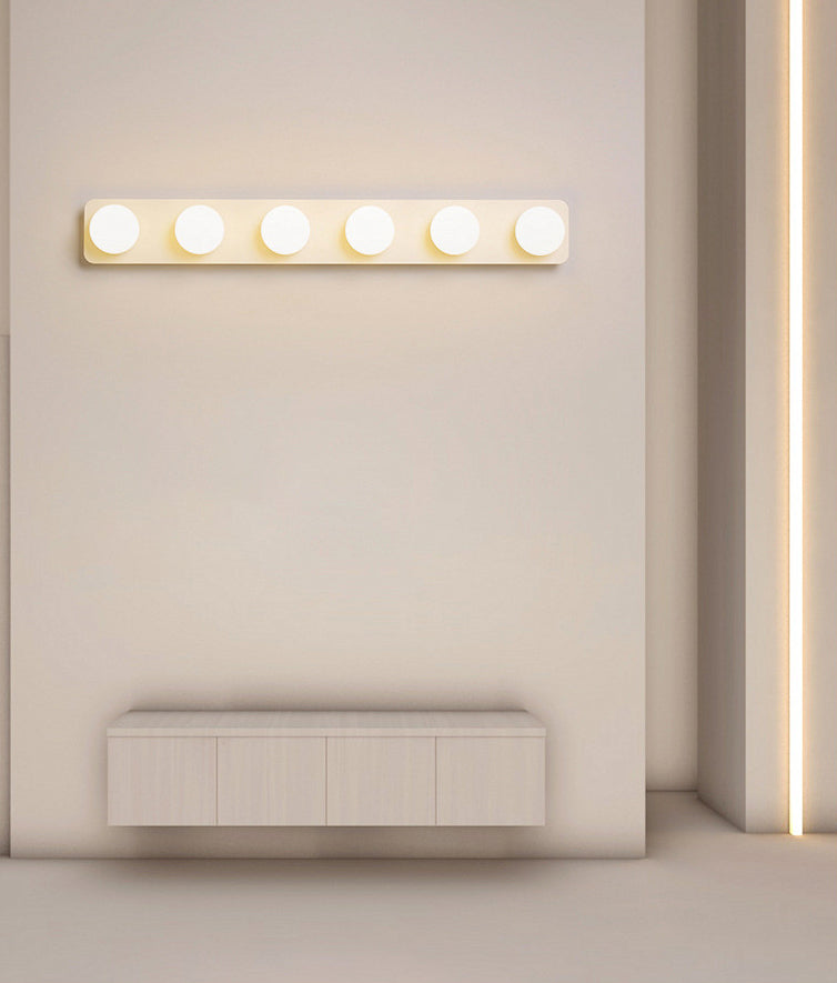 Moderno simple Mirror de tocador Bola LED LED Tono acrílico Ideas de iluminación de tocador de baño