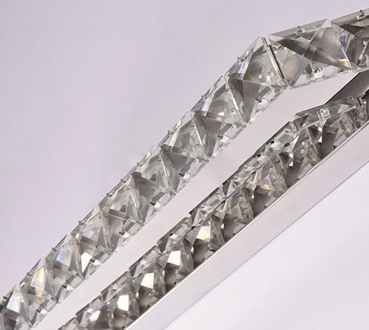 Mode rechteckige Spiegelschrank Eitelkeitslicht LED Kristallwand montiert Eitelkeitslichter