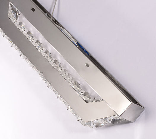 Mobile rettangolare a specchio rettangolare Vanity Luce LED LED Crystal Montate Vanity Lights