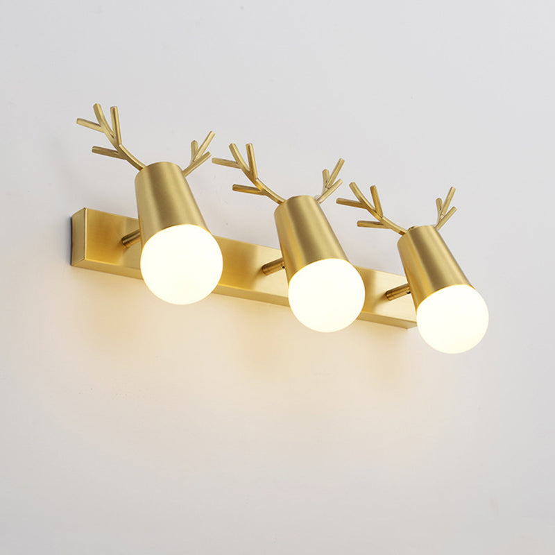 Creative Antlers Bathroom Vanity Fixture American Style Vanity Mirror Lights with Angle Adjustable