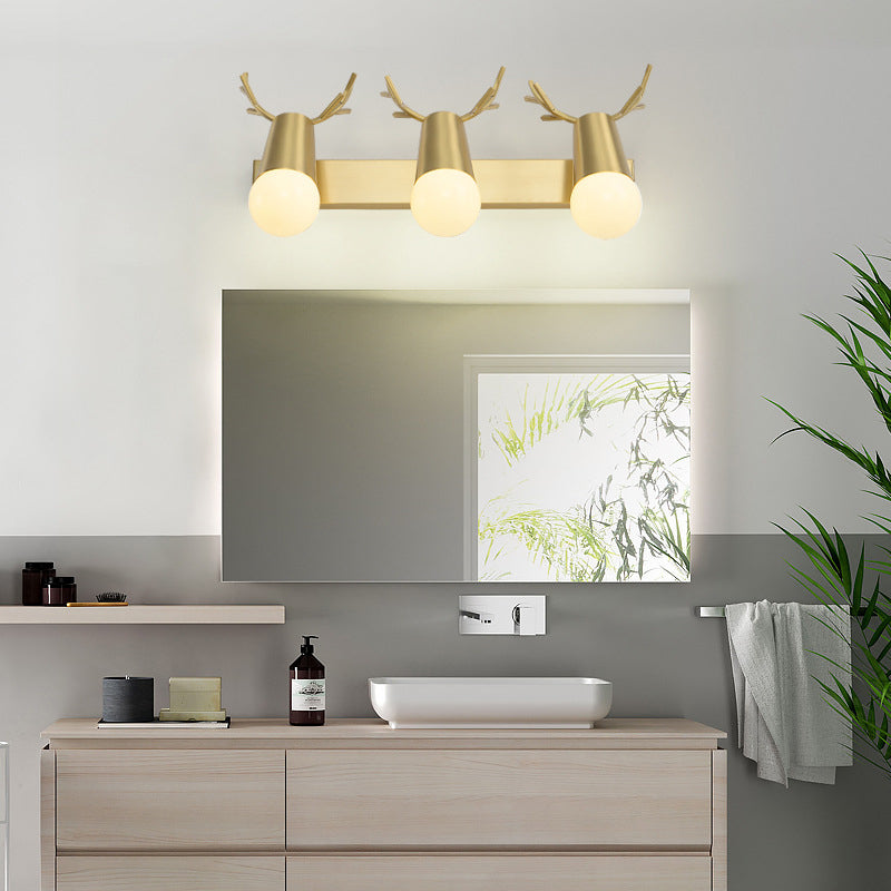 Creative Antlers Bathroom Vanity Fixture American Style Vanity Mirror Lights with Angle Adjustable