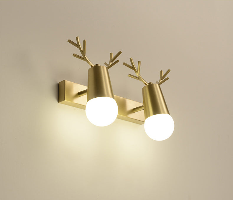 Creative Antlers Bathroom Vanity Fixture American Style Vanity Mirror Lights with Angle Adjustable