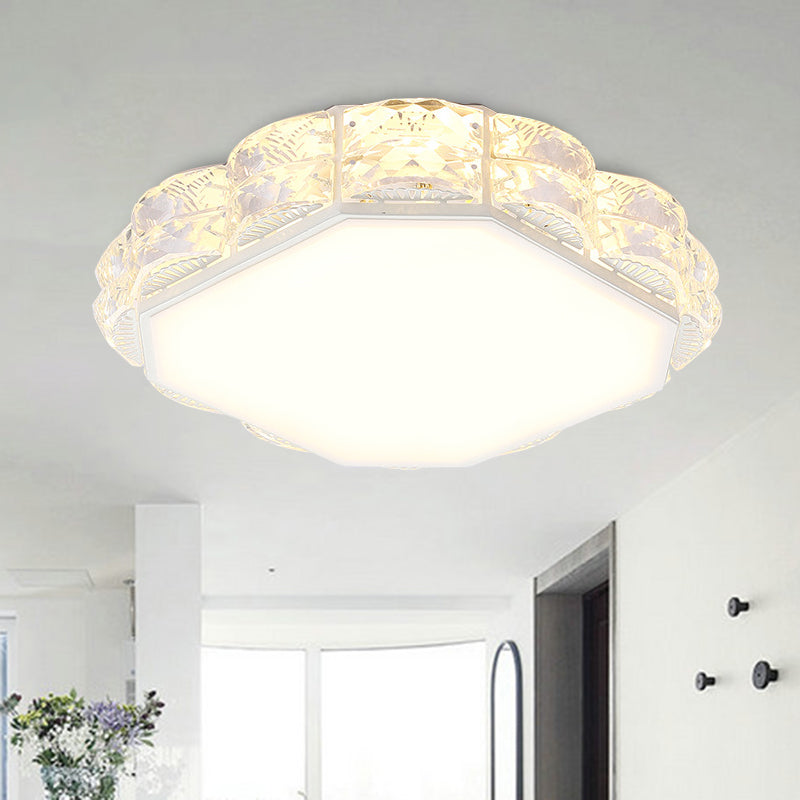 LED cristal encastré style moderne noir / blanc rond / carré couloir encastré Spotlight