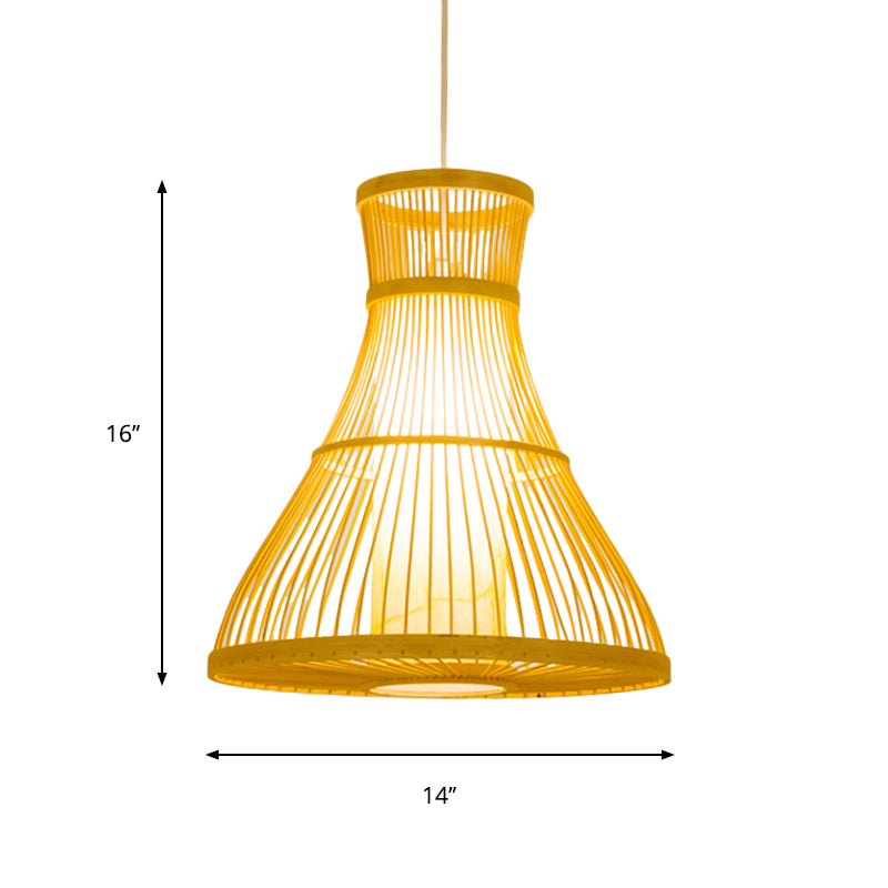 Tromba Light Bamboo 1 Bamboo 1 Bamboo 1 Bamboo 1 "/16" Lampada in legno larga