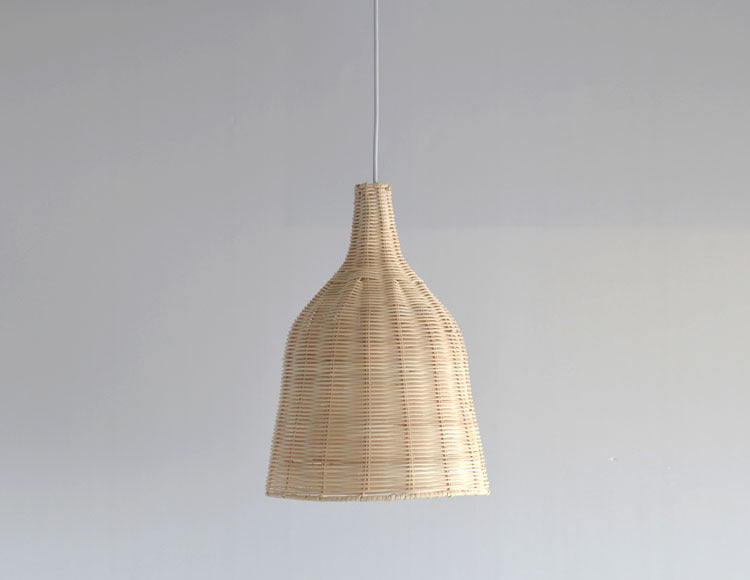 FAGGIORE CLUCHE Cloche Natural Coche Bamboo Lighting Assaling Lampada a 1 luce