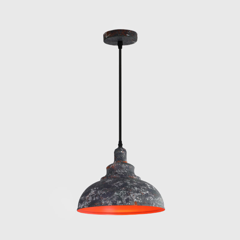 1 lichte hanglamp industriële retro koepel schaduw metalen hangende lamp voor eetkamer