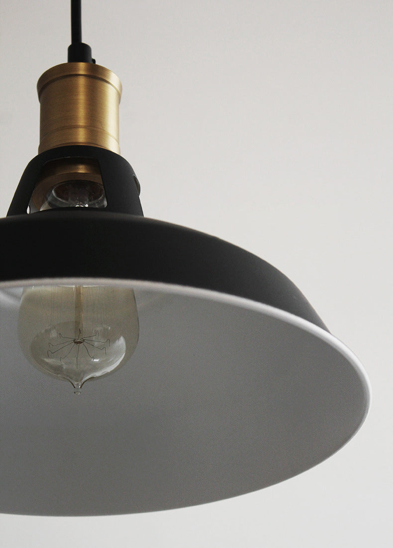 1-licht metaal afgeknotte schuurschaduwhanglamp Vintage industriële commerciële hangluchting