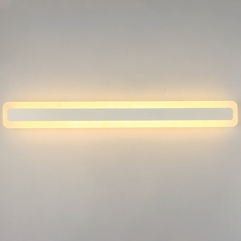 Rechteckige LED -Waschtischlampe moderner minimalistischer Acryl -Ein Eitelkeitslicht