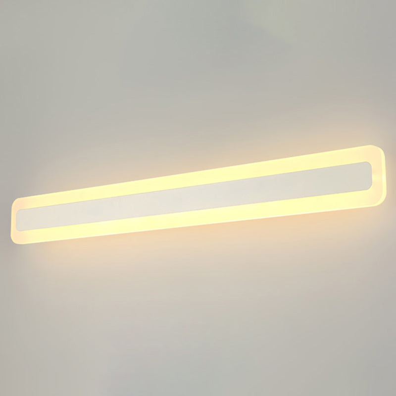 Rechteckige LED -Waschtischlampe moderner minimalistischer Acryl -Ein Eitelkeitslicht