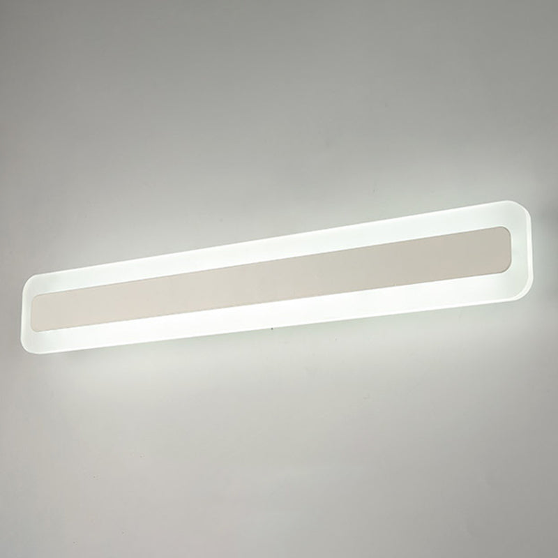 Rechteckige LED -Waschtischlampe moderner minimalistischer Acryl -Ein Eitelkeitslicht