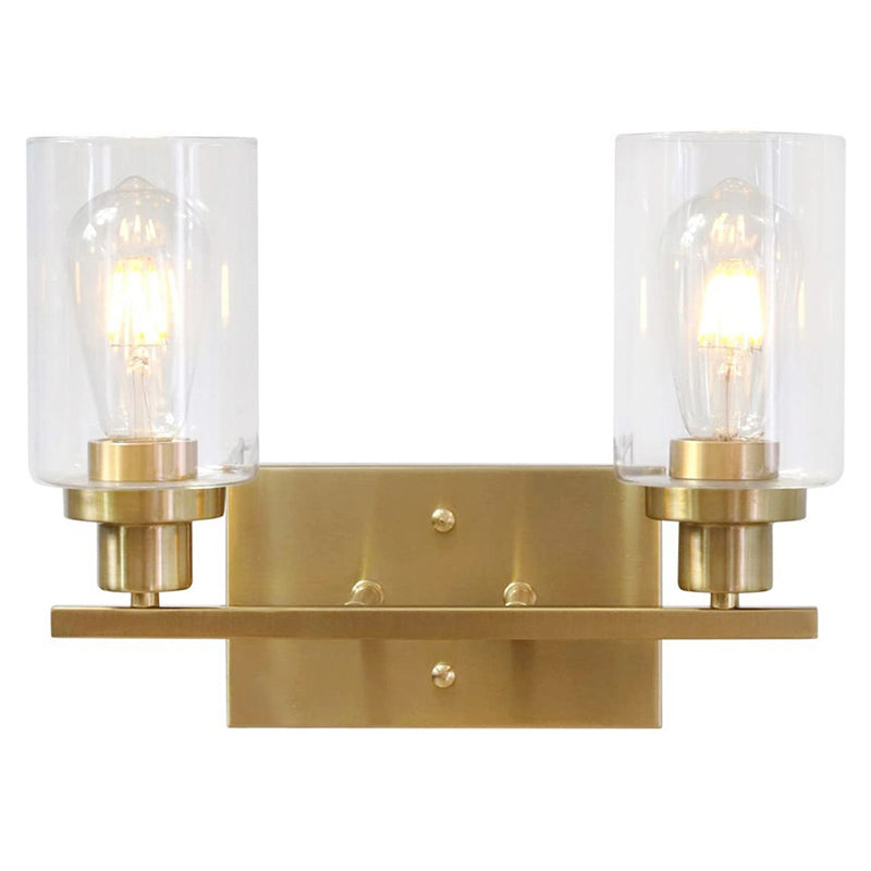 Cylinder Vanity Mirror Lights American Industrial Style Glass Vanity Light