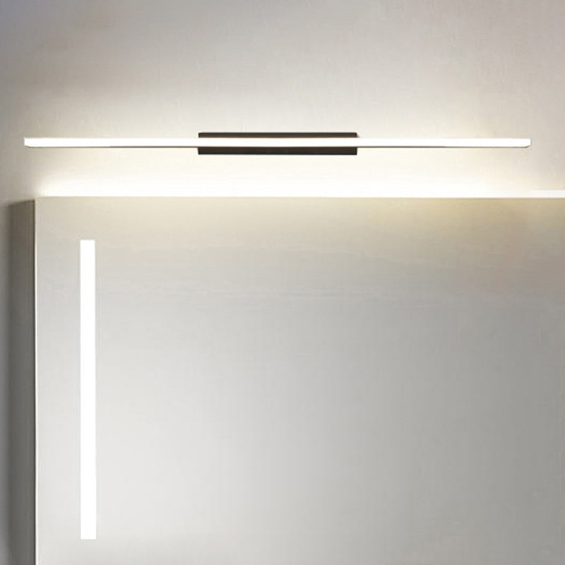 Linear LED Vanity Lamp Modern Minimalist Style Acrylic Single Vanity Light