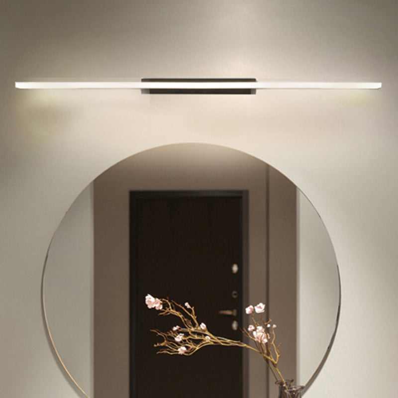 Linear LED Vanity Lamp Modern Minimalist Style Acrylic Single Vanity Light