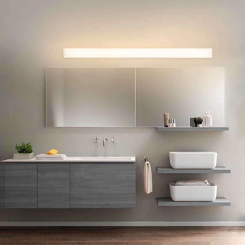 Lámpara de tocador LED rectangular de estilo minimalista moderno luz de tocador acrílico