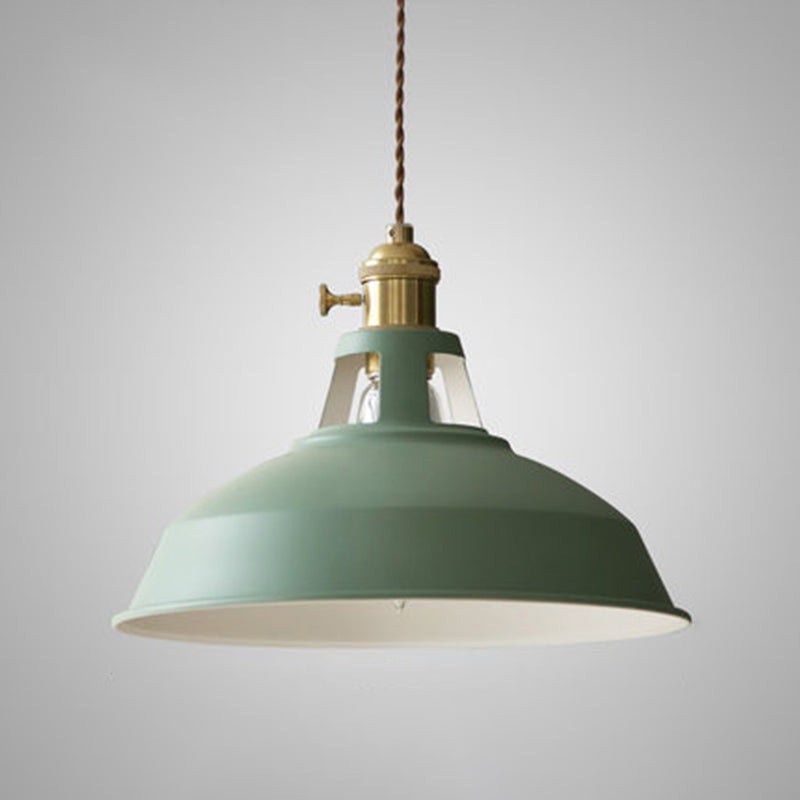 Macarons Industrial Barn Shade Pends Light Metal Light Metal 1 luces de 1 luces para restaurante