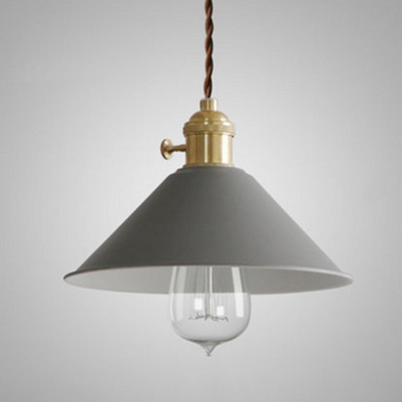 Metal Tapered Hanging Light Nordic Modern Style 1 Light  Restaurant Ceiling Pendant Lamp