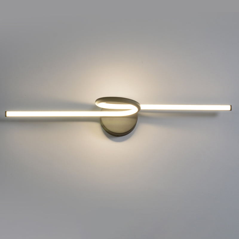 Lineare Waschtischleuchte Nordic Minimalist Style Metal Ein Eitelkeitslicht