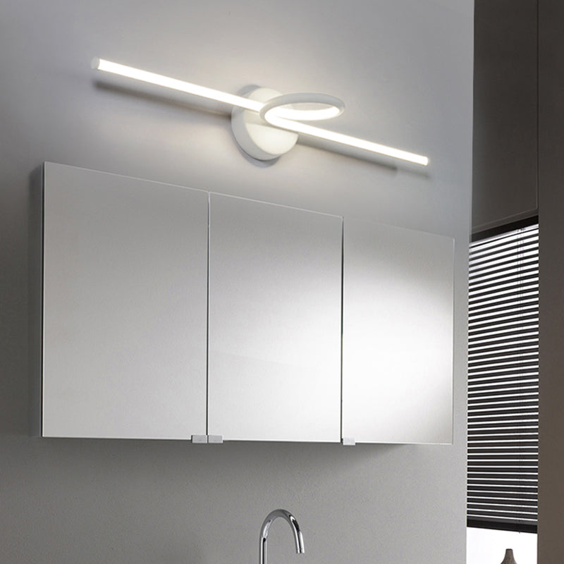 Lineare Waschtischleuchte Nordic Minimalist Style Metal Ein Eitelkeitslicht