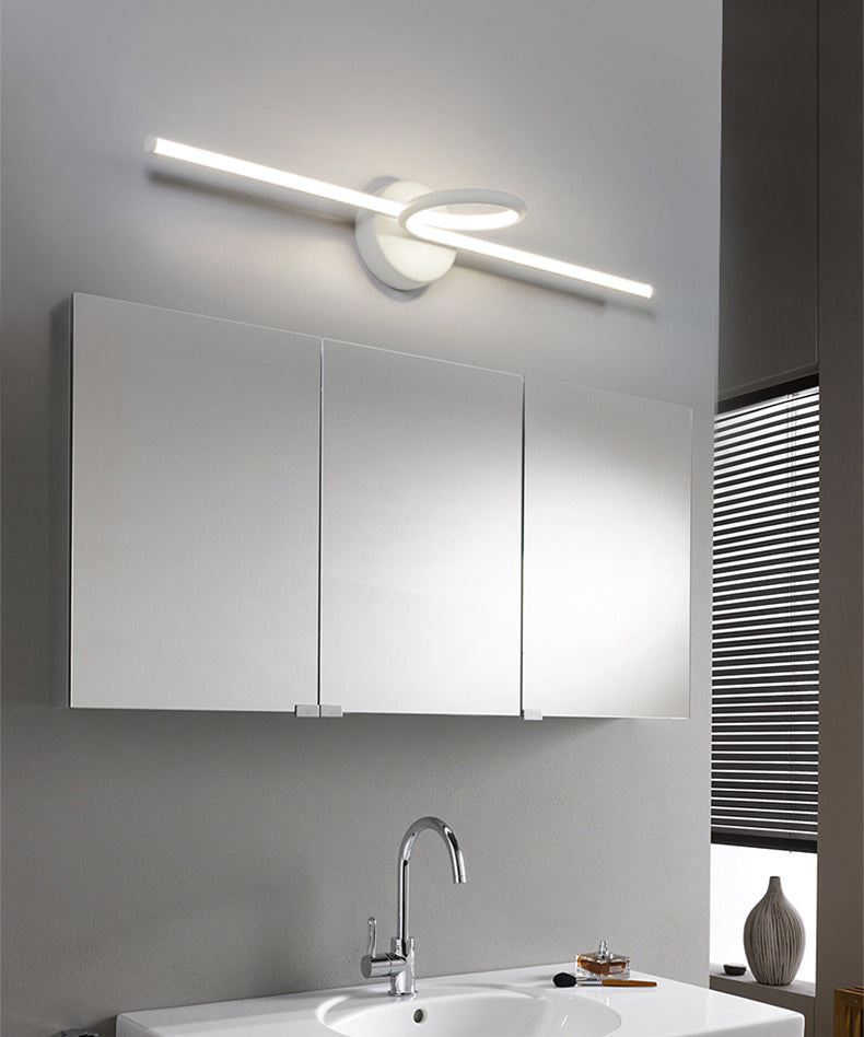 Lineare Waschtischleuchte Nordic Minimalist Style Metal Ein Eitelkeitslicht