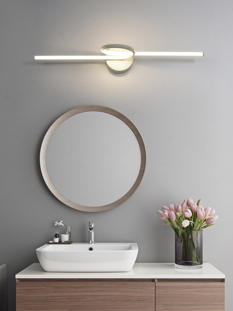 Lineare Waschtischleuchte Nordic Minimalist Style Metal Ein Eitelkeitslicht