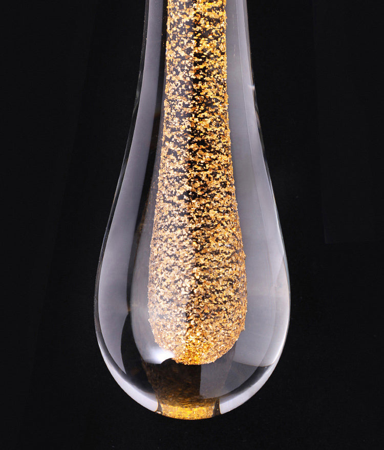 Tröpfchen Multi -Deckenleuchte zeitgenössischer Kristallhaufen Anhänger Licht mit hängenden Kabel für das Restaurant