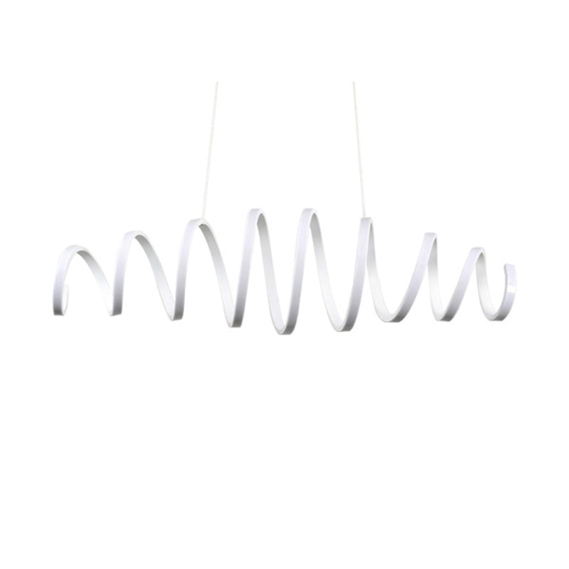 Modern Simplicity Twisting Pendant Chandelier Acrylic Hanging Light Fixture for Coffee Shop