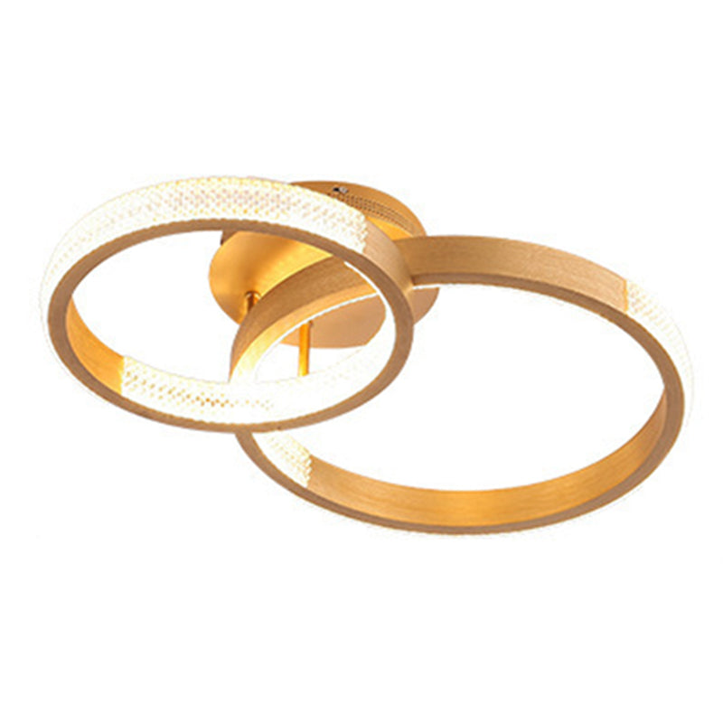 Stile nordico in stile oro spazzolato a led in alluminio a led luce multili